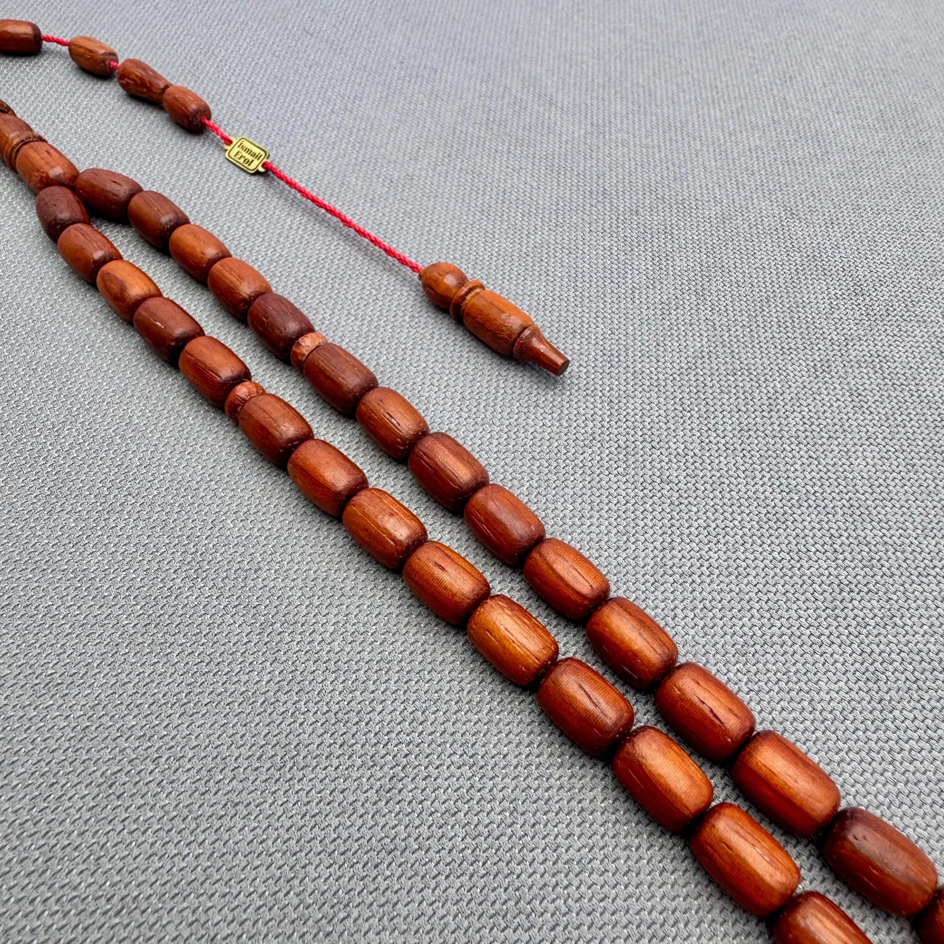 İsmail EROL Usta İşçilikli Özel Halkalı İmame Kan Ağacı Tespih